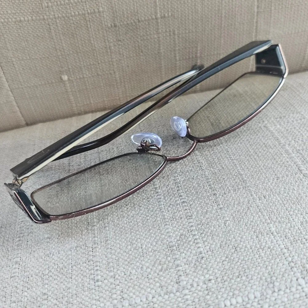 Vintage Oscar De La Renta Women Eyeglasses Frame OSL11 Eyewear Bronze Tone Glass